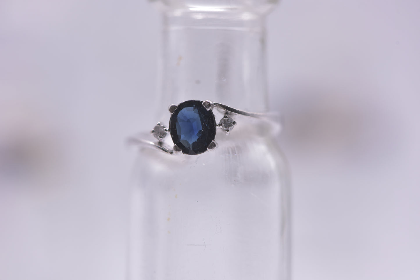 Nebula - 14ct white gold galaxy ring