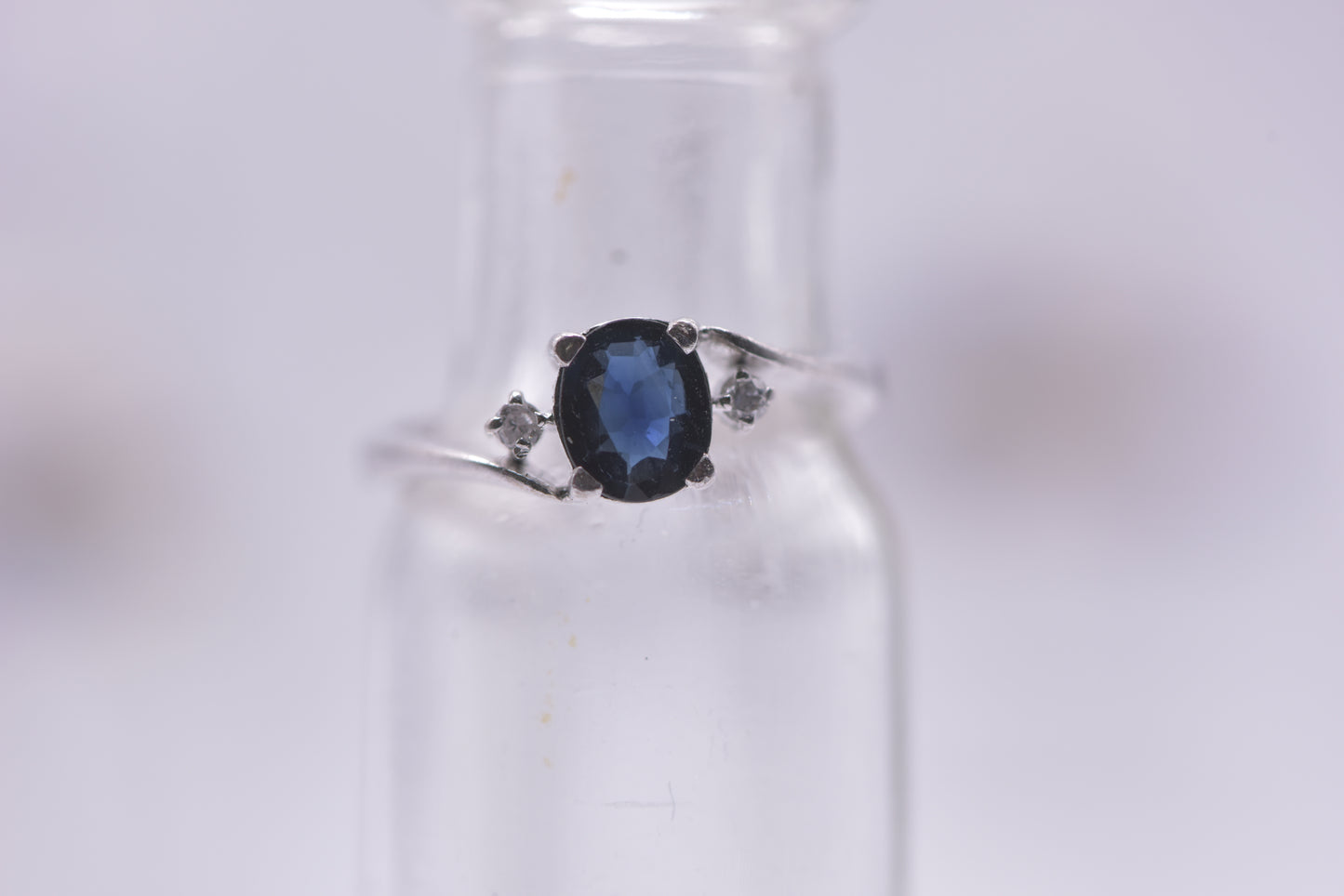 Nebula - 14ct white gold galaxy ring