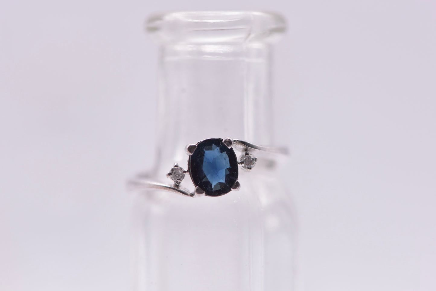 Nebula - 14ct white gold galaxy ring