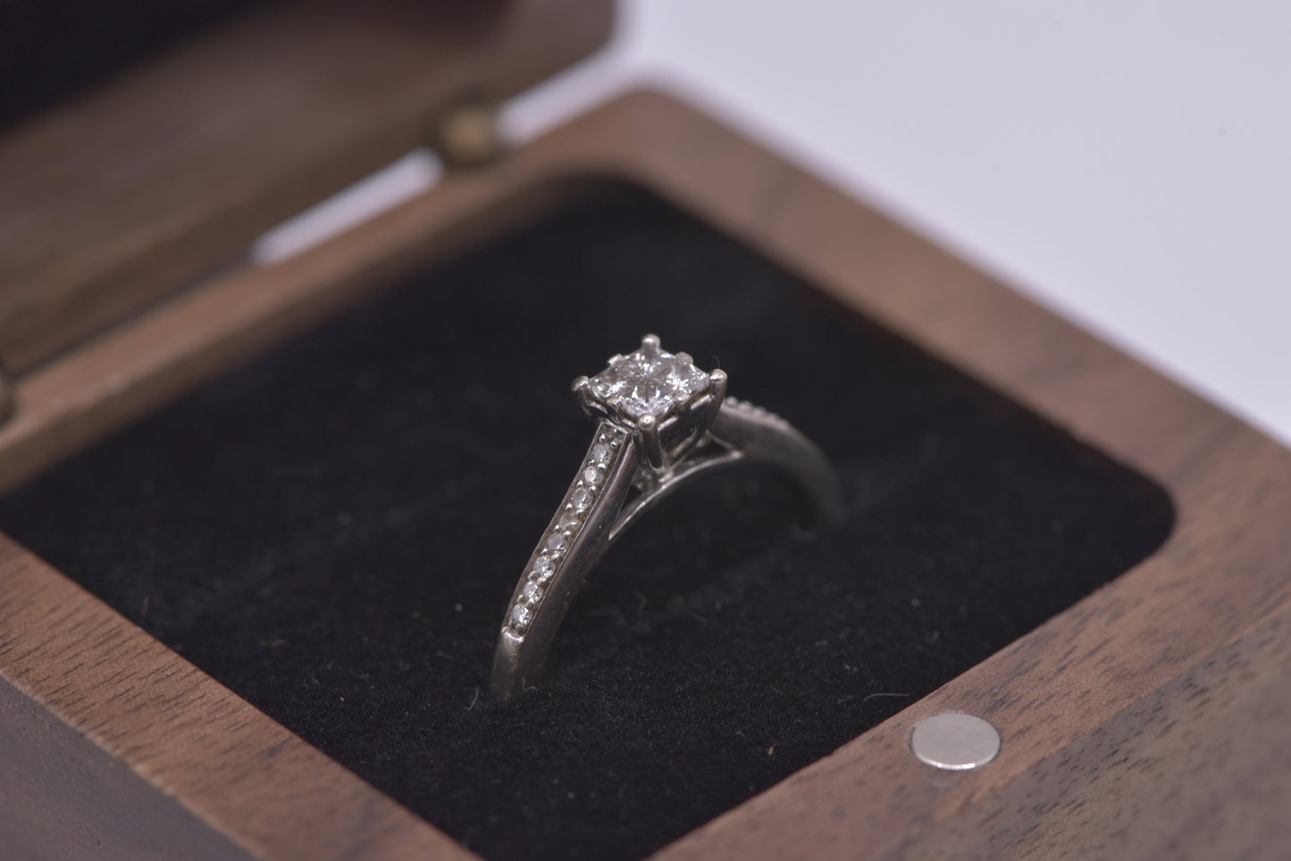 Filena - 9ct white gold and diamond ring