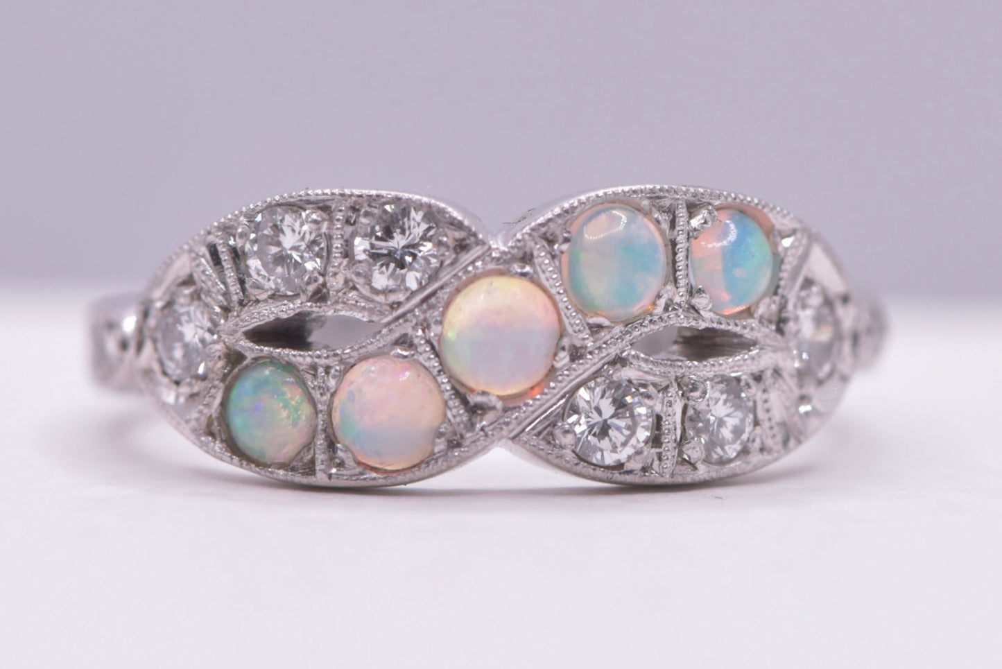 Zendaya - 18ct yellow gold vintage Opal and Diamond ring