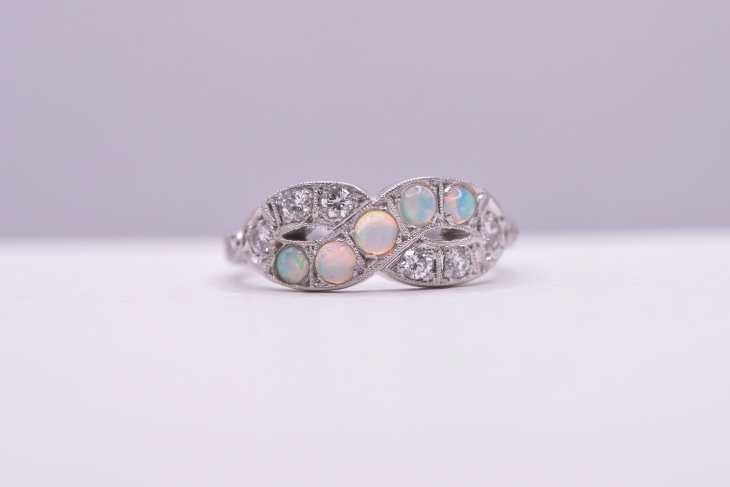 Zendaya - 18ct yellow gold vintage Opal and Diamond ring