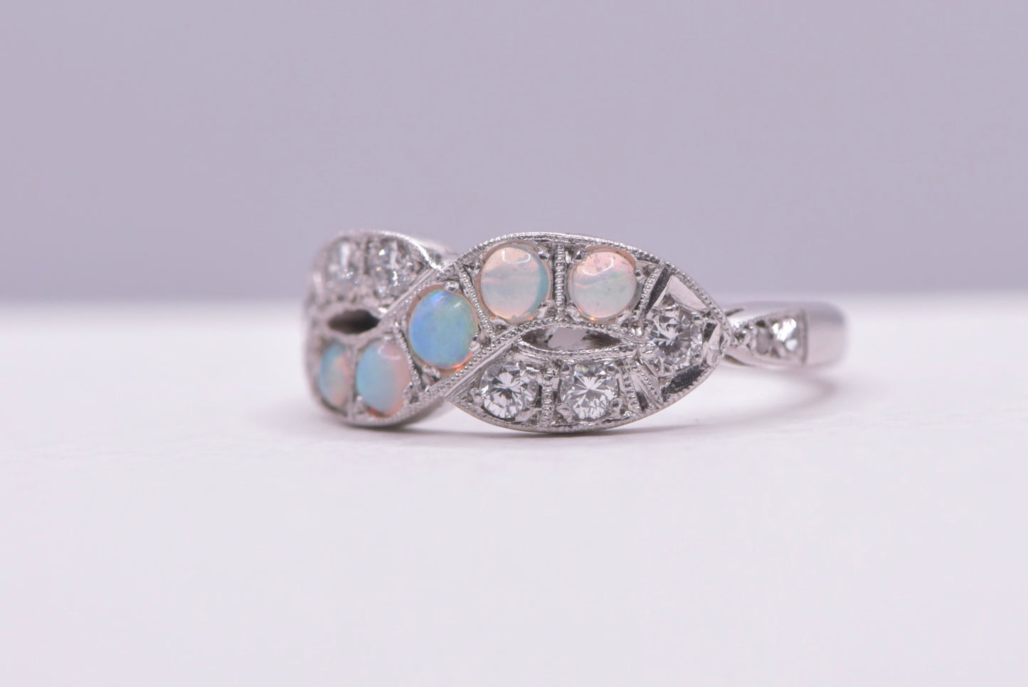 Zendaya - 18ct yellow gold vintage Opal and Diamond ring