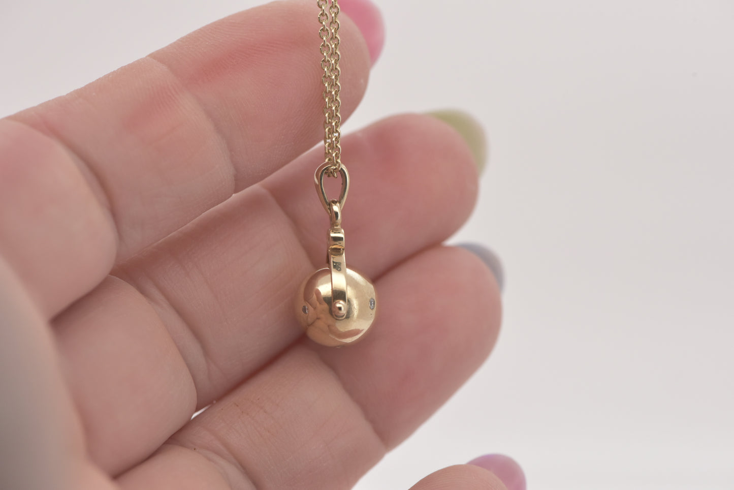 Antique Edwardian rare Spinner pendant studded with diamonds