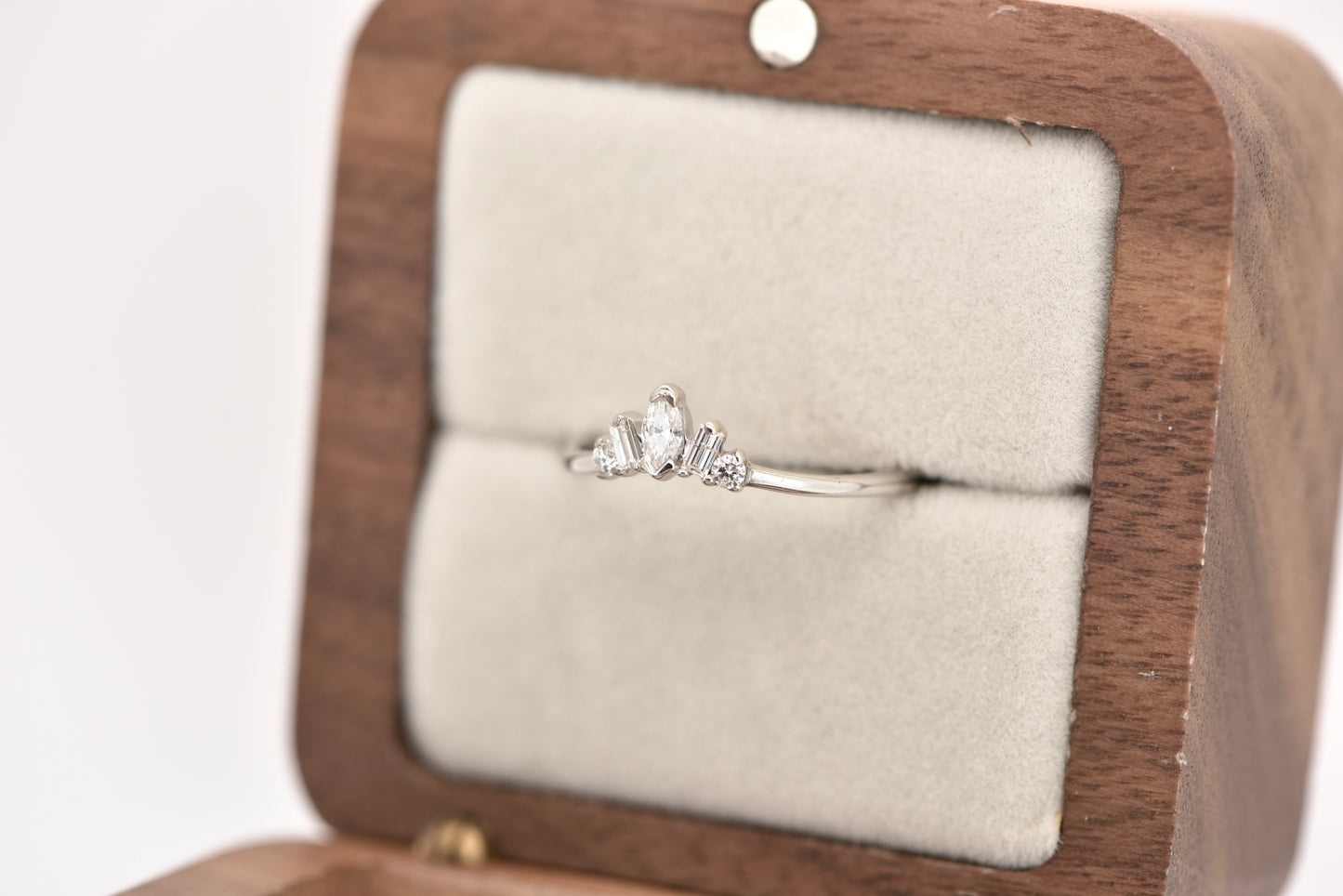 Aurora - 10ct white gold tiara ring