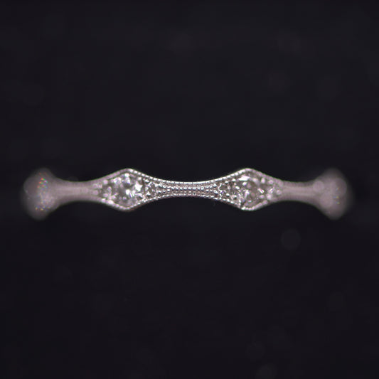 Diamond ‘bamboo’ ring