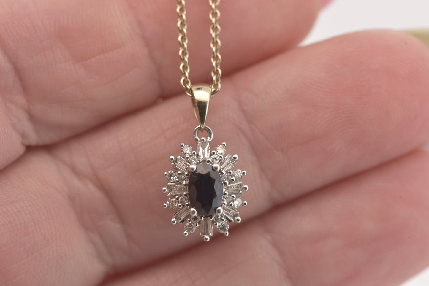 Sapphire and diamond cluster