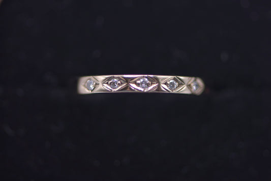 9ct diamond band