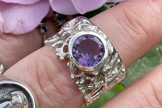 Lavender Haze Silver ring