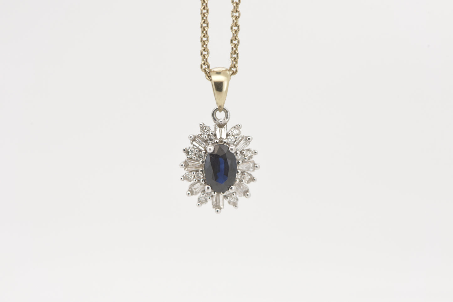 Sapphire and diamond cluster