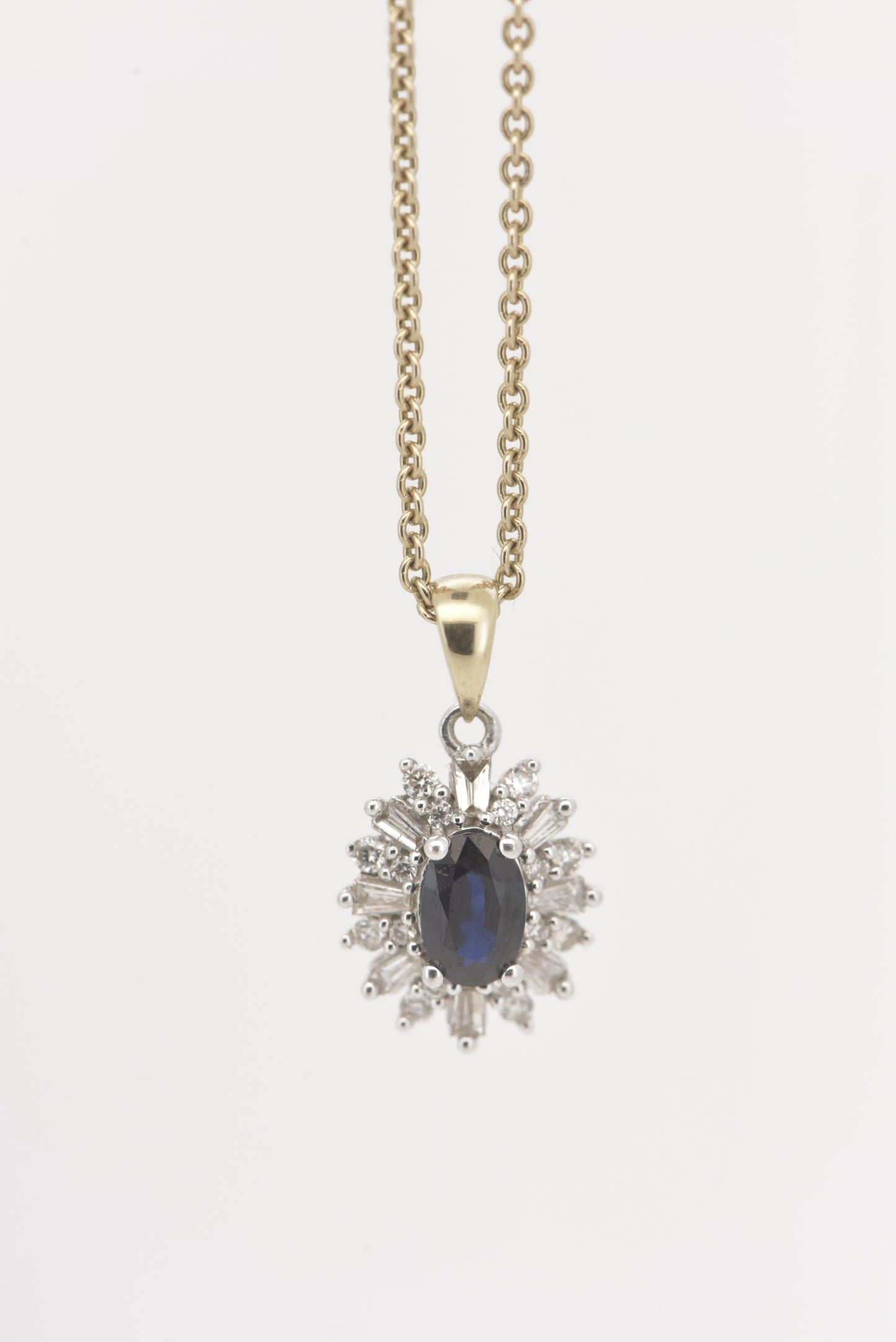 Sapphire and diamond cluster