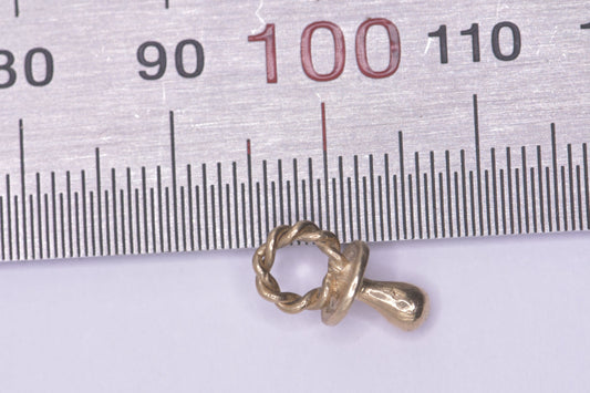 Tiny 9ct gold pacifier