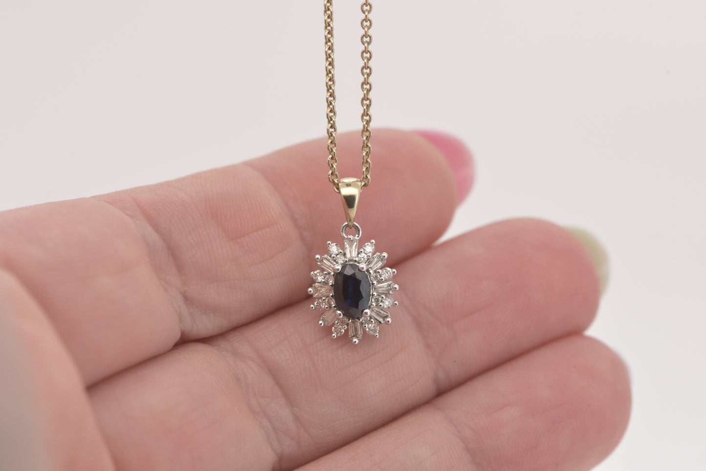 Sapphire and diamond cluster