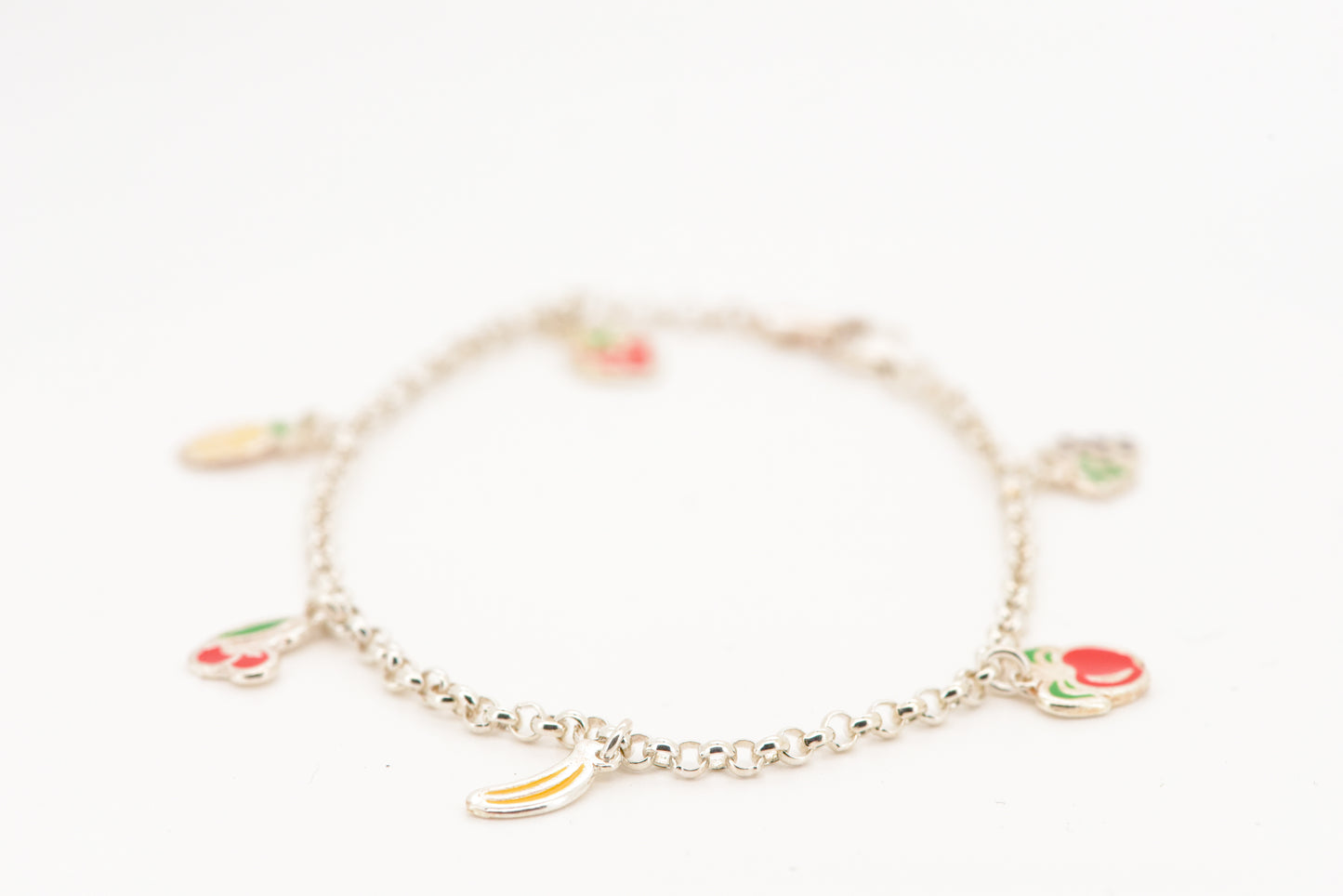 Fruit salad bracelet - sterling silver 19cm