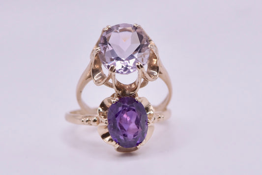 Rebecca - 1973 London hallmarks size S/9 ring - 9ct yellow gold