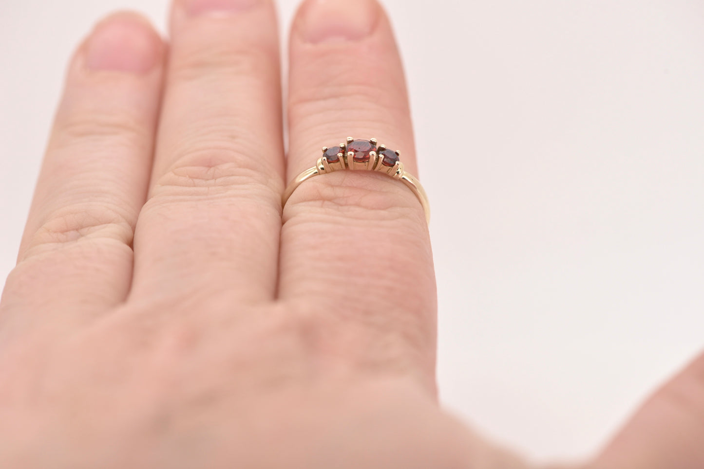 Suki - 9ct red stone gold ring