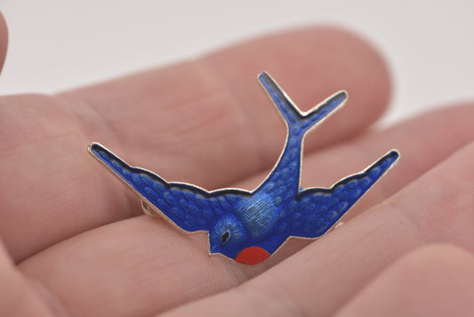 Bluebird of Happiness vintage brooch - New old stock
