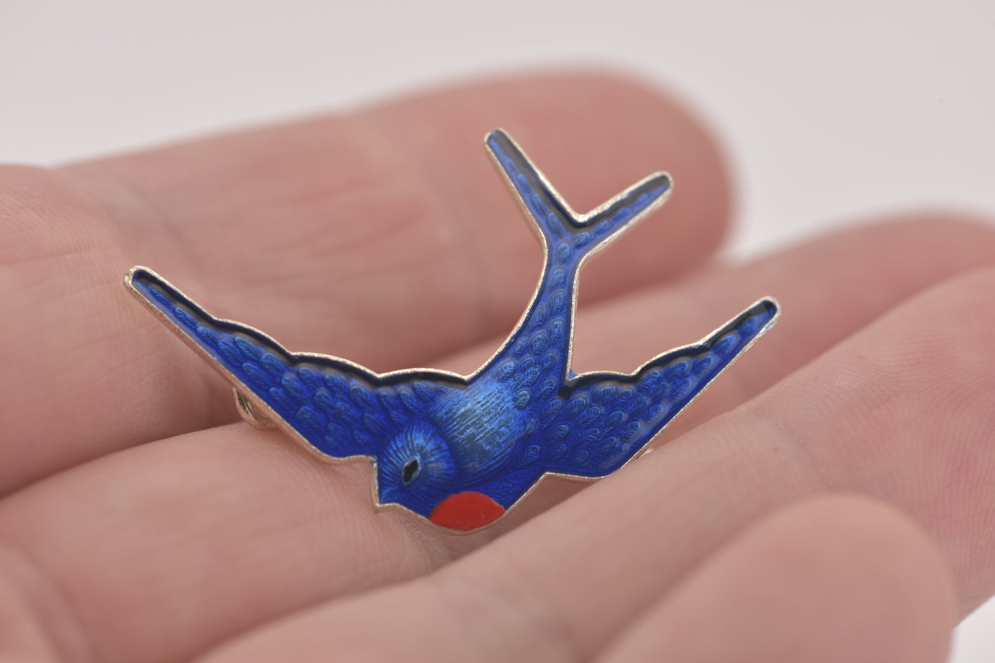 Bluebird of Happiness vintage brooch - New old stock