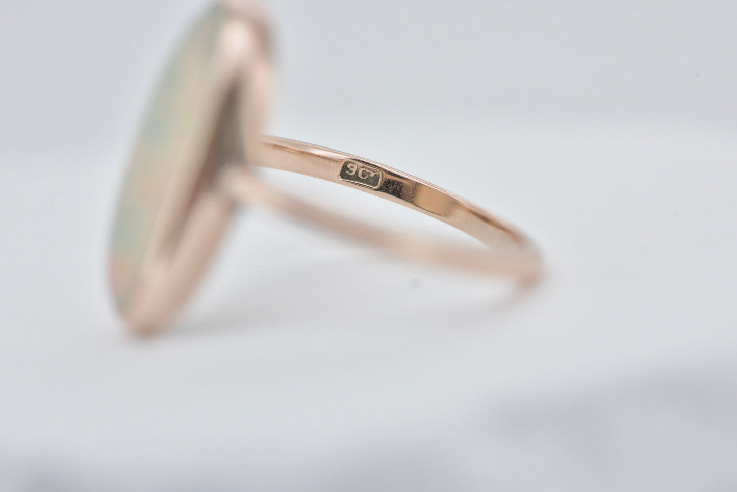 Angel - 9ct Antique solid Australian opal gold ring
