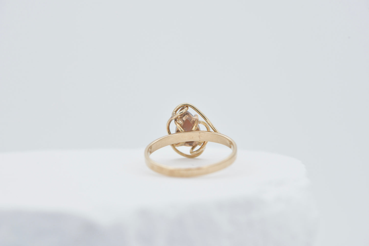 Angelina - 9ct retro solid Australian opal gold ring