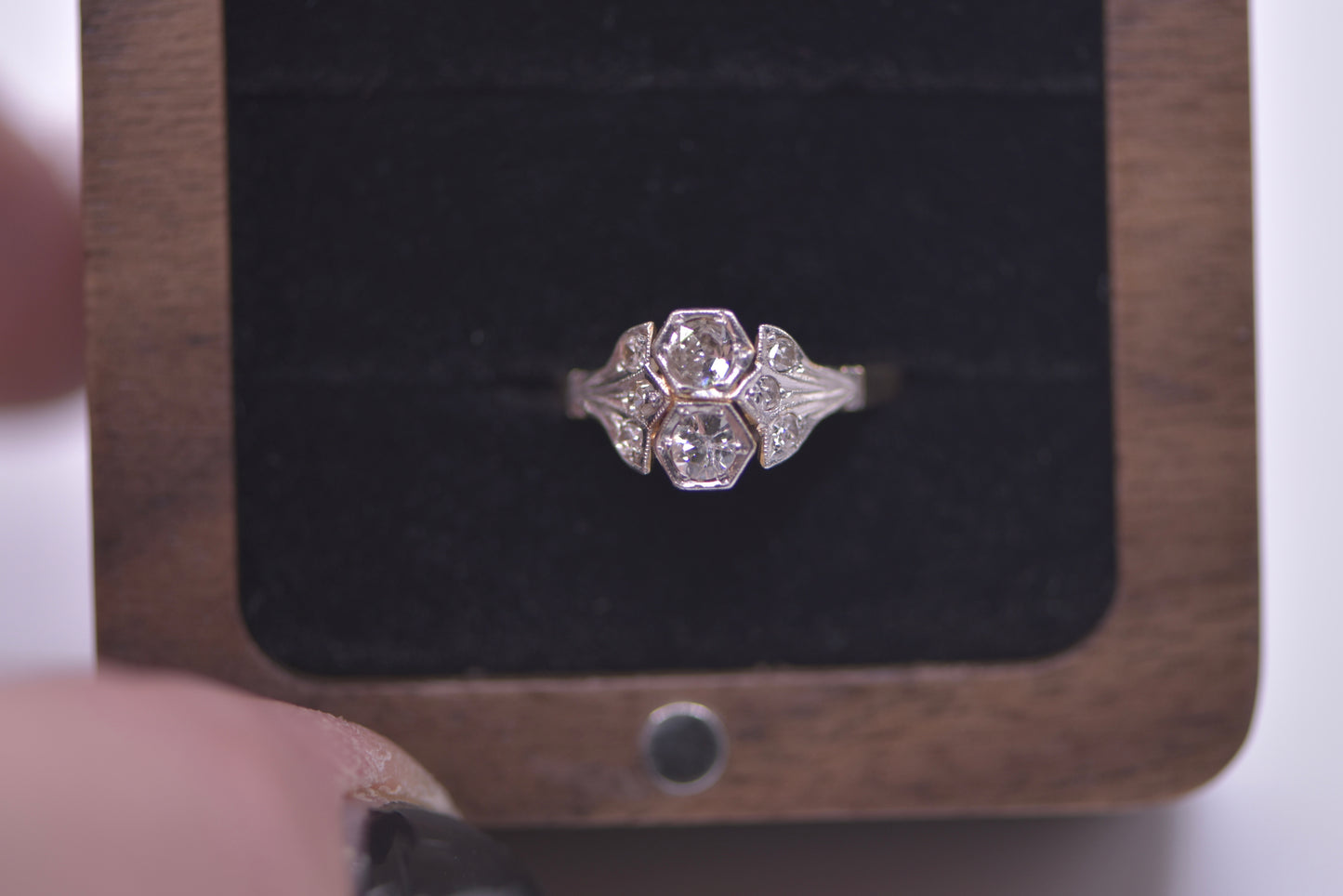 18ct Antique diamond ring