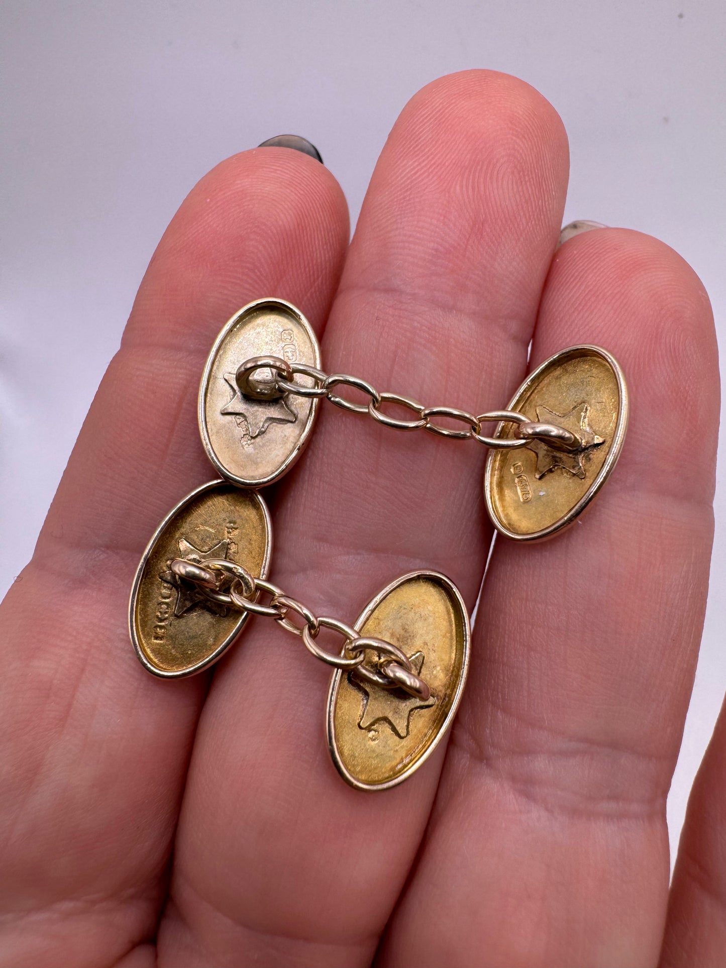 Antique 9ct cufflinks