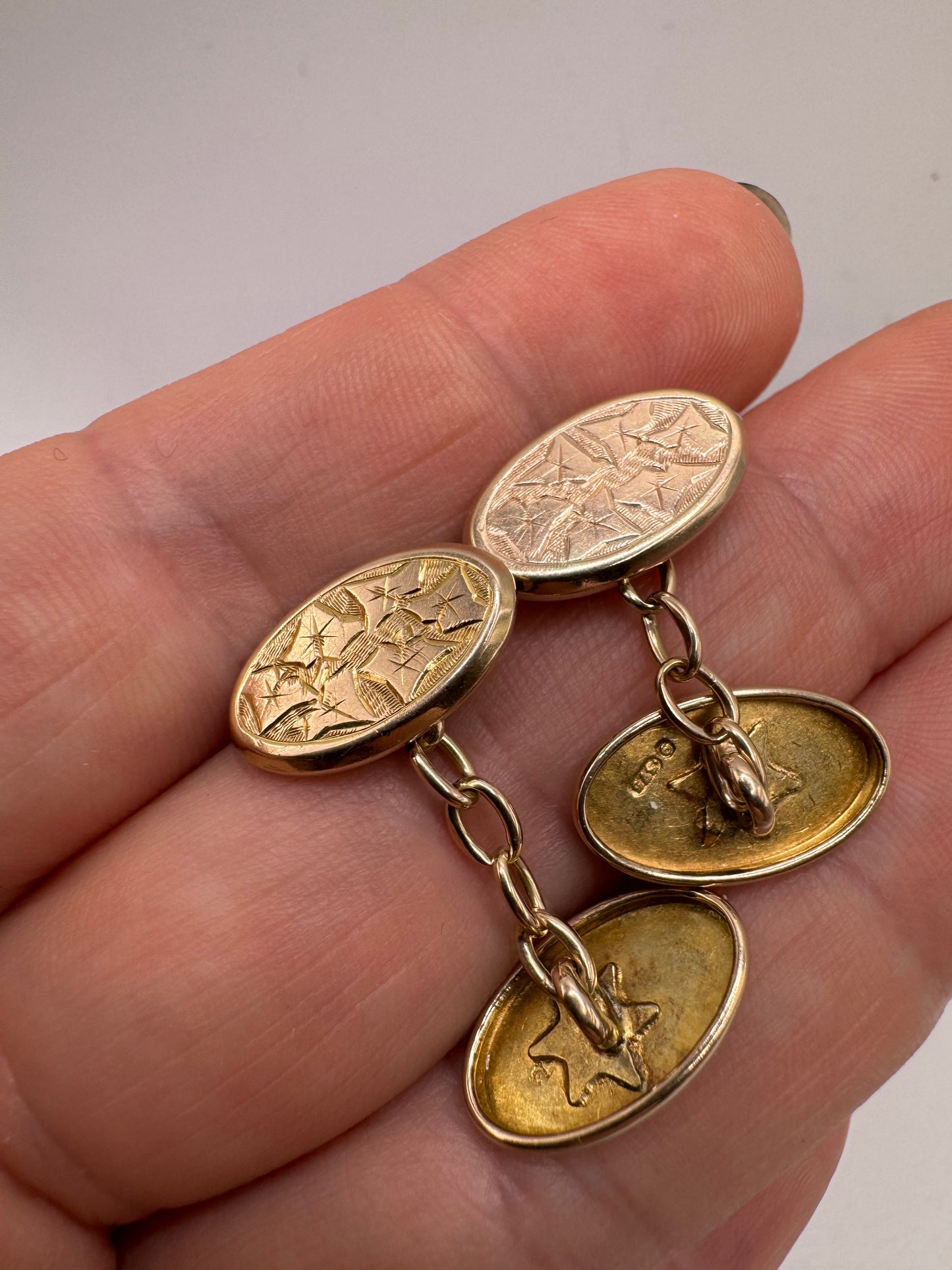 Antique 9ct cufflinks